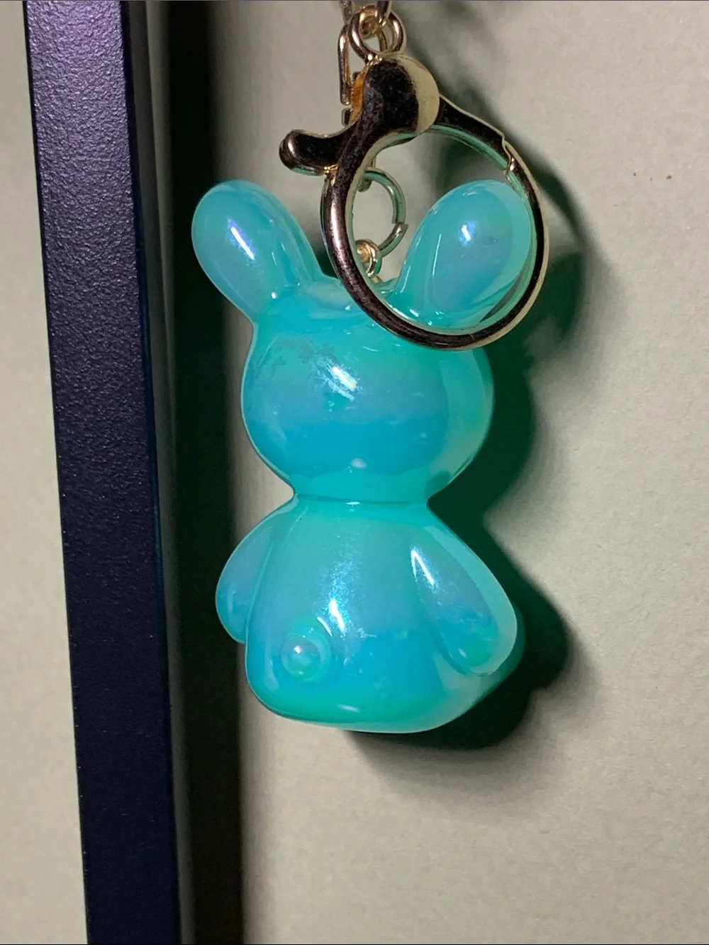 Charm Buddy Keychain - Blue Rabbit
